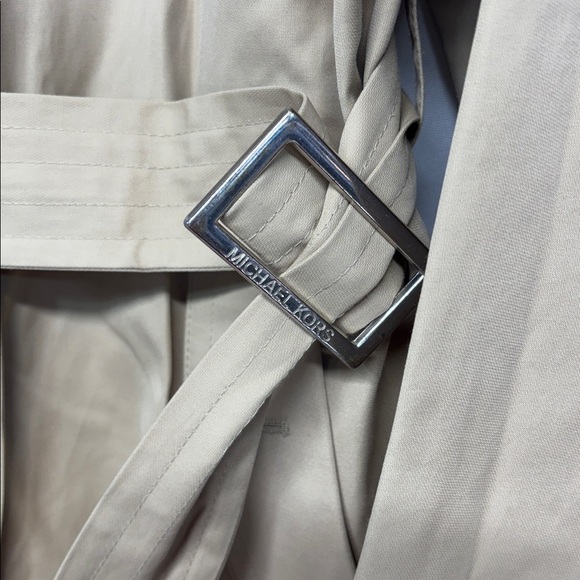 Michael Kors full button up collard belted ginger root trench coat  XL - Picture 7 of 16